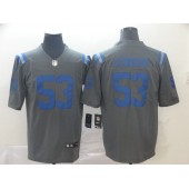Indianapolis Colts #53 Darius Leonard Gray Inverted Legend Limited Nike NFL Men Jersey