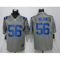 Indianapolis Colts #56 Quenton Nelson Gray Inverted Legend Limited Nike NFL Men Jersey