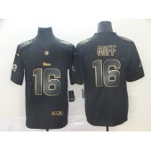 Los Angeles Rams #16 Jared Goff Black Gold Vapor Untouchable Limited Nike NFL Men Jersey