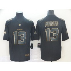 Miami Dolphins #13 Dan Marino Black Gold Vapor Untouchable Limited Nike NFL Men Jersey