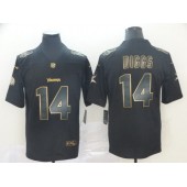 Minnesota Vikings #14 Stefon Diggs Black Gold Vapor Untouchable Limited Nike NFL Men Jersey