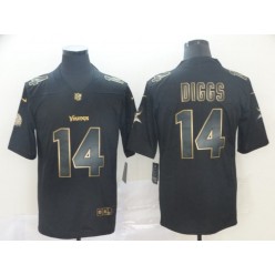 Minnesota Vikings #14 Stefon Diggs Black Gold Vapor Untouchable Limited Nike NFL Men Jersey