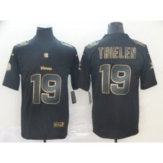 Minnesota Vikings #19 Adam Thielen Black Gold Vapor Untouchable Limited Nike NFL Men Jersey