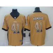 New Orleans Saints #41 Alvin Kamara Cream Drift Fashion Limited Nike NFL Men Jersey