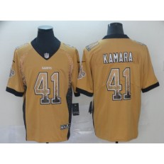 New Orleans Saints #41 Alvin Kamara Cream Drift Fashion Limited Nike NFL Men Jersey