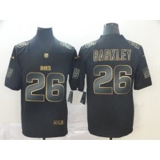 New York Giants #26 Saquon Barkley Black Gold Vapor Untouchable Limited Nike NFL Men Jersey