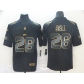 New York Jets #26 Le'Veon Bell Black Gold Vapor Untouchable Limited Nike NFL Men Jersey