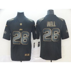 New York Jets #26 Le'Veon Bell Black Gold Vapor Untouchable Limited Nike NFL Men Jersey