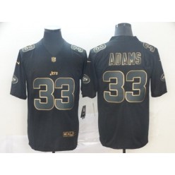 New York Jets #33 Jamal Adams Black Gold Vapor Untouchable Limited Nike NFL Men Jersey