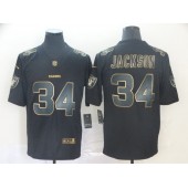 Oakland Raiders #34 Bo Jackson Black Gold Vapor Untouchable Limited Nike NFL Men Jersey