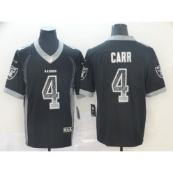 Oakland Raiders #4 Derek Carr Black Drift Fashion Limited Nike NFL Men Jersey