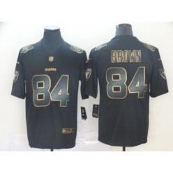 Oakland Raiders #84 Antonio Brown Black Gold Vapor Untouchable Limited Nike NFL Men Jersey