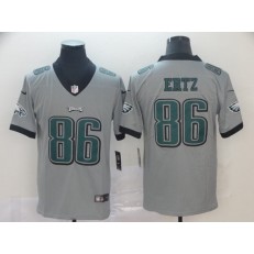Philadelphia Eagles #86 Zach Ertz Gray Inverted Legend Limited Nike NFL Men Jersey