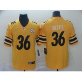 Pittsburgh Steelers #36 Jerome Bettis Gold Inverted Legend Limited Nike NFL Men Jersey
