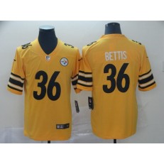 Pittsburgh Steelers #36 Jerome Bettis Gold Inverted Legend Limited Nike NFL Men Jersey