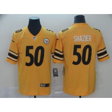 Pittsburgh Steelers #50 Ryan Shazier Gold Inverted Legend Limited Nike NFL Men Jersey