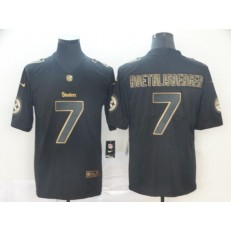 Pittsburgh Steelers #7 Ben Roethlisberger Black Gold Vapor Untouchable Limited Nike NFL Men Jersey