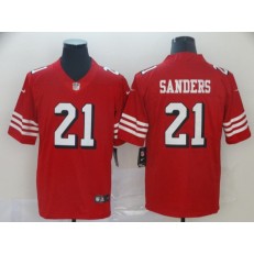 San Francisco 49ers #21 Deion Sanders Red 2018 Vapor Untouchable Limited Nike NFL Men Jersey