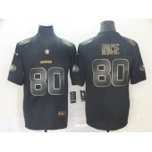 San Francisco 49ers #80 Jerry Rice Black Gold Vapor Untouchable Limited Nike NFL Men Jersey