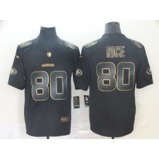San Francisco 49ers #80 Jerry Rice Black Gold Vapor Untouchable Limited Nike NFL Men Jersey