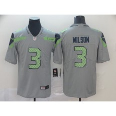 Seattle Seahawks #3 Russell Wilson Gray Inverted Legend Limited Nike NFL Men Jersey