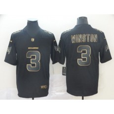 Tampa Bay Buccaneers #3 Jameis Winston Black Gold Vapor Untouchable Limited Nike NFL Men Jersey