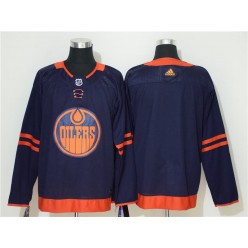 Edmonton Oilers Blank Navy 50th Anniversary Adidas NHL Men Jersey