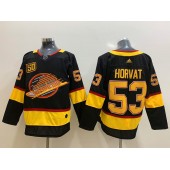 Vancouver Canucks #53 Bo Horvat Black 50th Season Adidas NHL Men Jersey