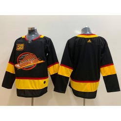 Vancouver Canucks Blank Black 50th Season Adidas NHL Men Jersey
