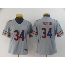 Women Nike Chicago Bears #34 Walter Payton Gray Inverted Legend Limited NFL Jersey