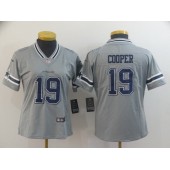 Women Nike Dallas Cowboys #19 Amari Cooper Gray Inverted Legend Limited NFL Jersey