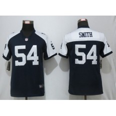Women Nike Dallas Cowboys #54 Jaylon Smith Navy Throwback Vapor Untouchable Limited NFL Jersey