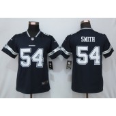 Women Nike Dallas Cowboys #54 Jaylon Smith Navy Vapor Untouchable Limited NFL Jersey