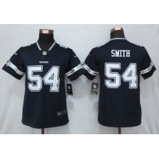 Women Nike Dallas Cowboys #54 Jaylon Smith Navy Vapor Untouchable Limited NFL Jersey