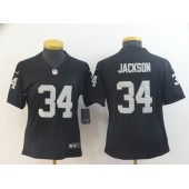 Women Nike Oakland Raiders #34 Bo Jackson Black Vapor Untouchable Limited NFL Jersey
