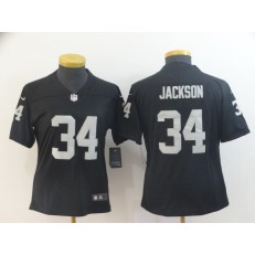 Women Nike Oakland Raiders #34 Bo Jackson Black Vapor Untouchable Limited NFL Jersey