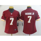 Women Nike Washington Redskins #7 Dwayne Haskins Jr Burgundy Vapor Untouchable Limited NFL Jersey