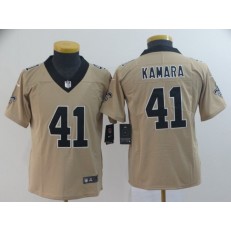 Youth Nike New Orleans Saints #41 Alvin Kamara Cream Inverted Legend Limited NFL Jersey