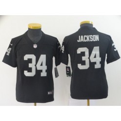 Youth Nike Oakland Raiders #34 Bo Jackson Black Vapor Untouchable Limited NFL Jersey