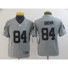 Youth Nike Oakland Raiders #84 Antonio Brown Gary Inverted Legend Limited NFL Jersey