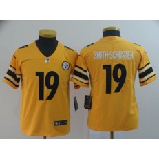 Youth Nike Pittsburgh Steelers #19 JuJu Smith-Schuster Gold Inverted Legend Limited NFL Jersey