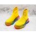 BALENCIAGA TRIPLE S AIR KNIT MID SOCK YELLOW RAINBOW