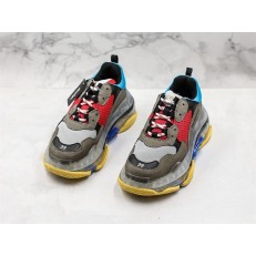 BALENCIAGA TRIPLE S SNEAKER 3.0 GREY RED BLUE 541624 W09O1 2120