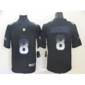 Baltimore Ravens #8 Lamar Jackson Black Arch Smoke Vapor Untouchable Limited Nike NFL Men Jersey