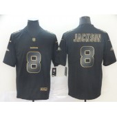 Baltimore Ravens #8 Lamar Jackson Black Gold Vapor Untouchable Limited Nike NFL Men Jersey