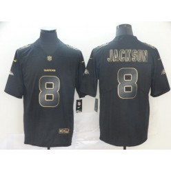Baltimore Ravens #8 Lamar Jackson Black Gold Vapor Untouchable Limited Nike NFL Men Jersey