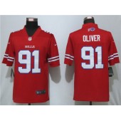 Buffalo Bills #91 Ed Oliver Red Color Rush Limited Nike NFL Men Jersey