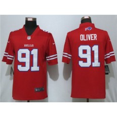 Buffalo Bills #91 Ed Oliver Red Color Rush Limited Nike NFL Men Jersey