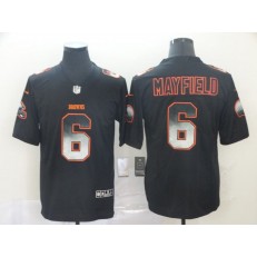 Cleveland Browns #6 Baker Mayfield Black Arch Smoke Vapor Untouchable Limited Nike NFL Men Jersey
