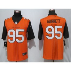 Cleveland Browns #95 Myles Garrett Orange City Edition Vapor Untouchable Limited Nike NFL Men Jersey